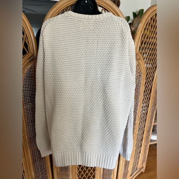 Old Navy ecru fishermen’s sweater - xl - Picture 5 of 8